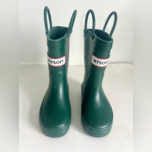 MY SOFT Toddler Green Rain Boots